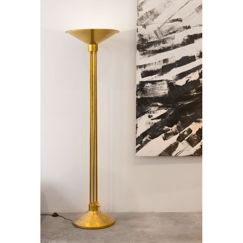 French Brass floor lamp - 1950s