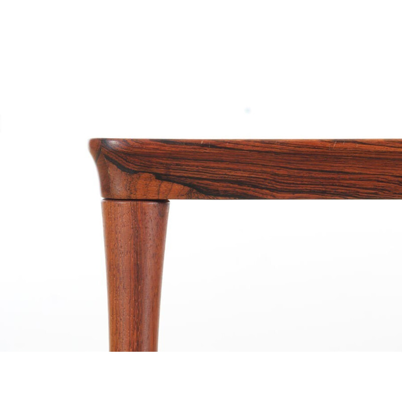 Vintage square Scandinavian coffee table Colorado in rosewood from Rio, Sweden 1950