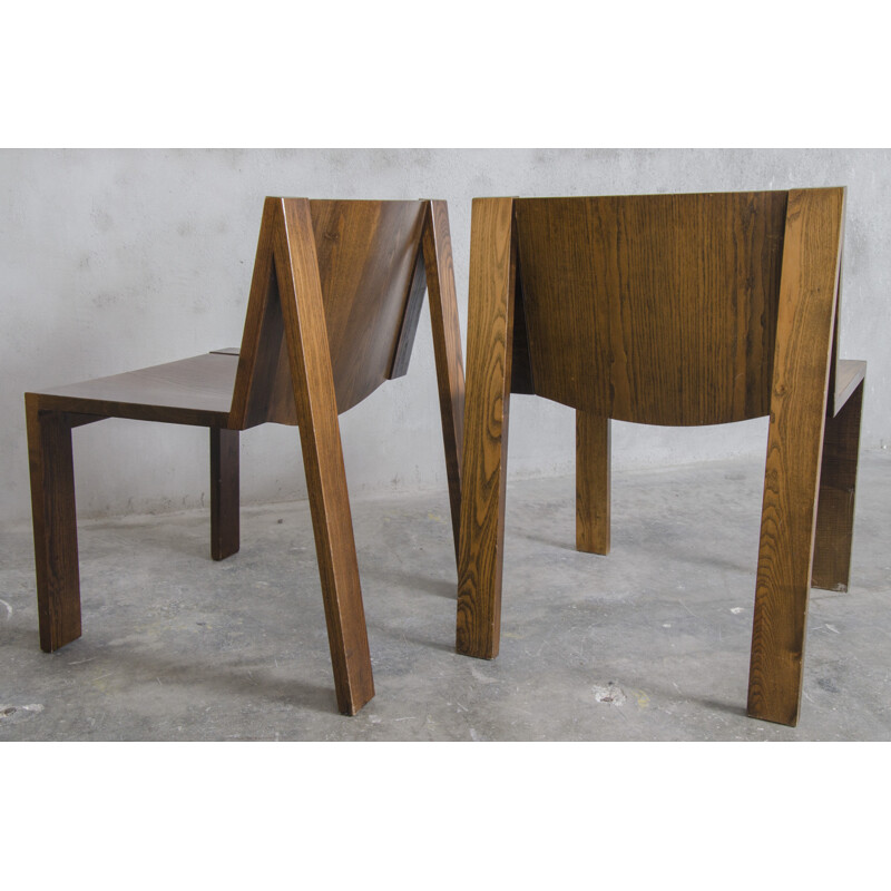 Set of 4 dining SE15 Chairs by Boonzaijer & Mazairac for Pastoe - 1976