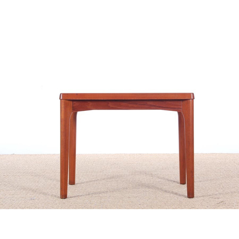 Scandinavian Solid Teak Side Table by de Henning Kjærnulf pour Vejle Mobelfabrik - 1960s