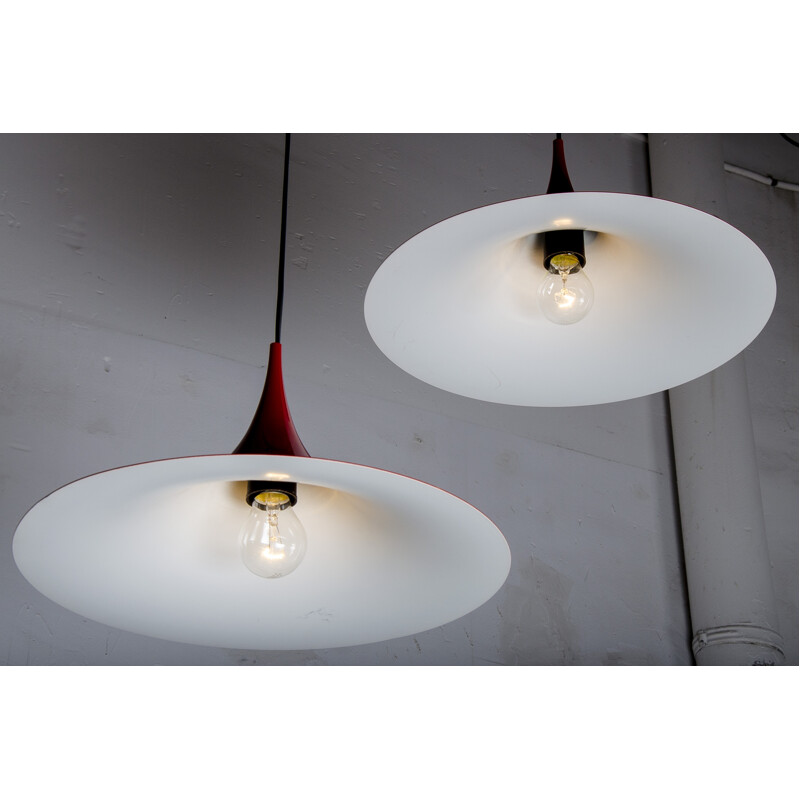 Pair of Semi Pendants by Claus Bonderup & Torsten Thorup for Fog & Mørup - 1960s