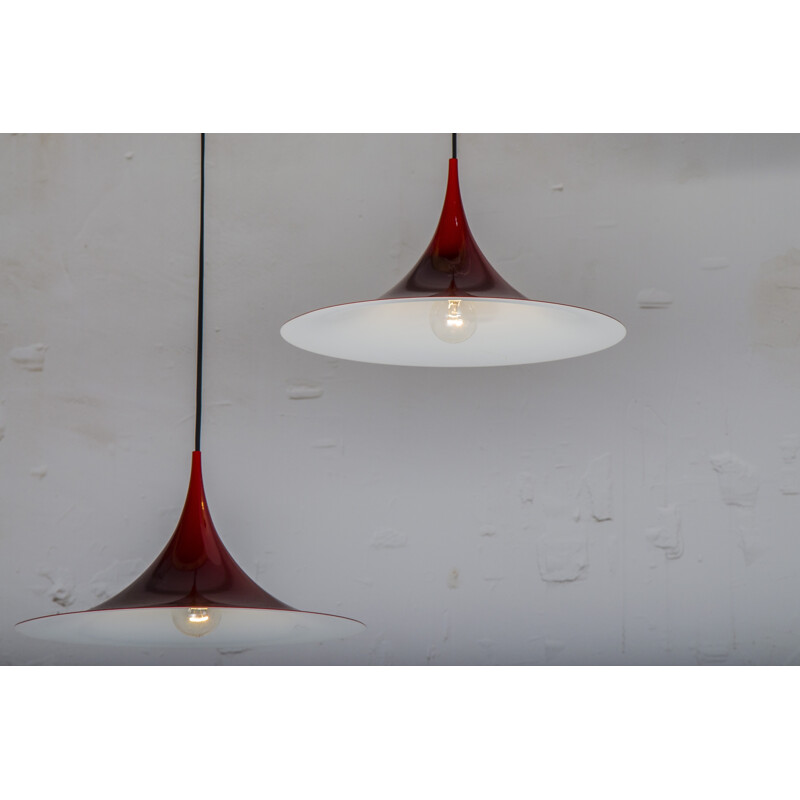 Pair of Semi Pendants by Claus Bonderup & Torsten Thorup for Fog & Mørup - 1960s