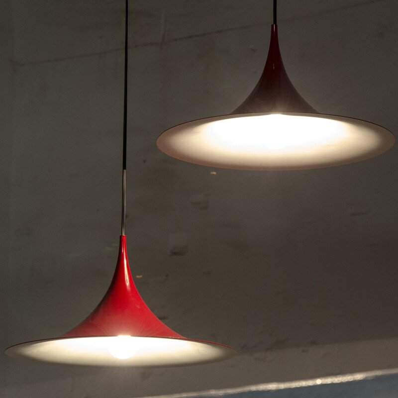 Pair of Semi Pendants by Claus Bonderup & Torsten Thorup for Fog & Mørup - 1960s