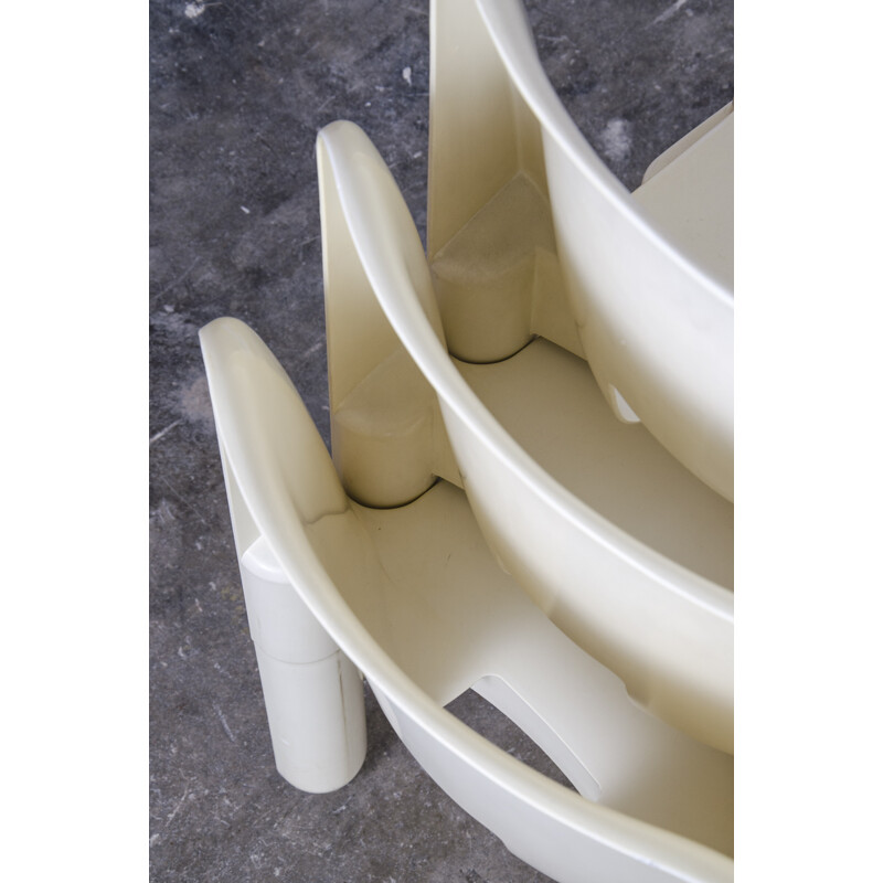 Set of 6 4867 Universale Plastic Chairs by Joe Colombo for Kartell - 1960s
