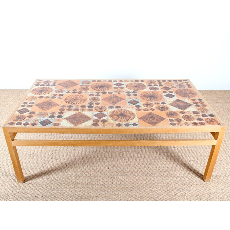 Table basse scandinave en céramique de Tue Poulsen - 1970