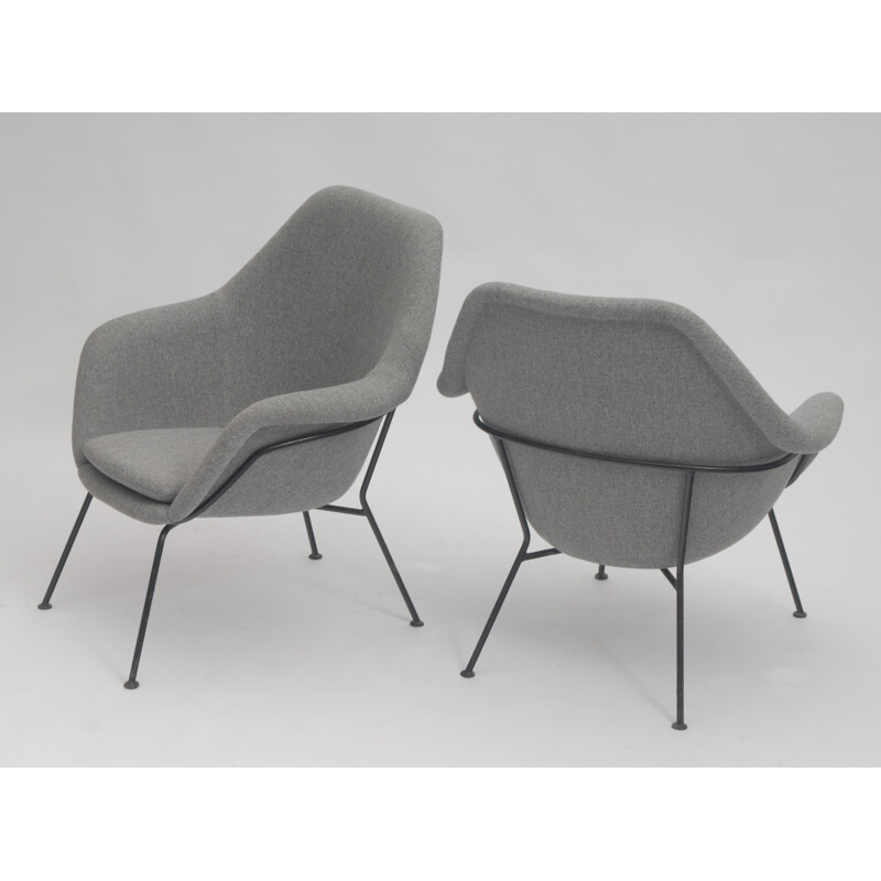 Set of 2 vintage armchairs of fiberglass - 1950s