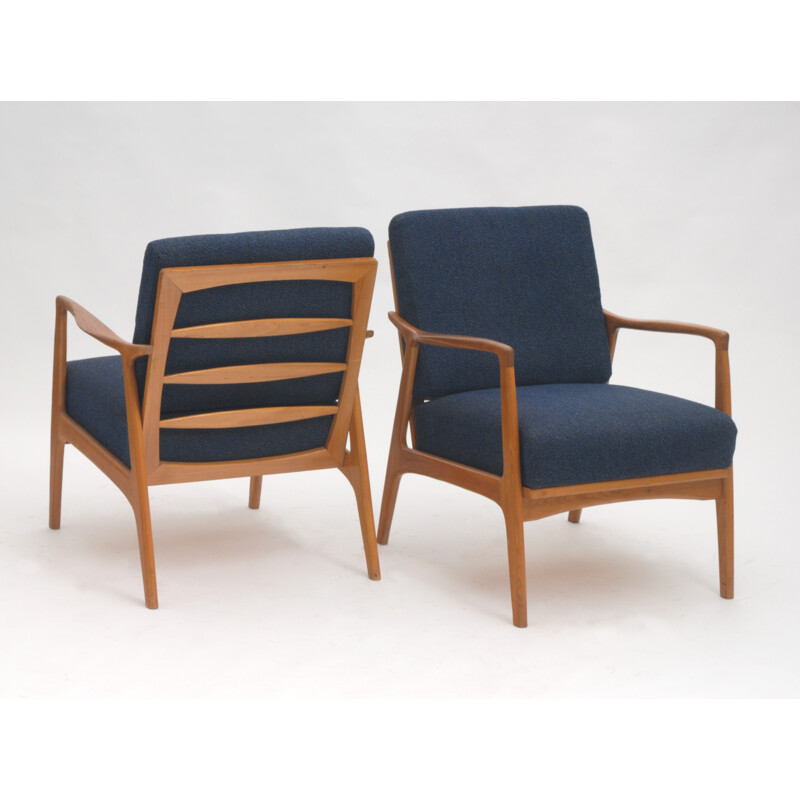 Set of 2 vintage armchairs by Dřevopodnik Holešov - 1960s