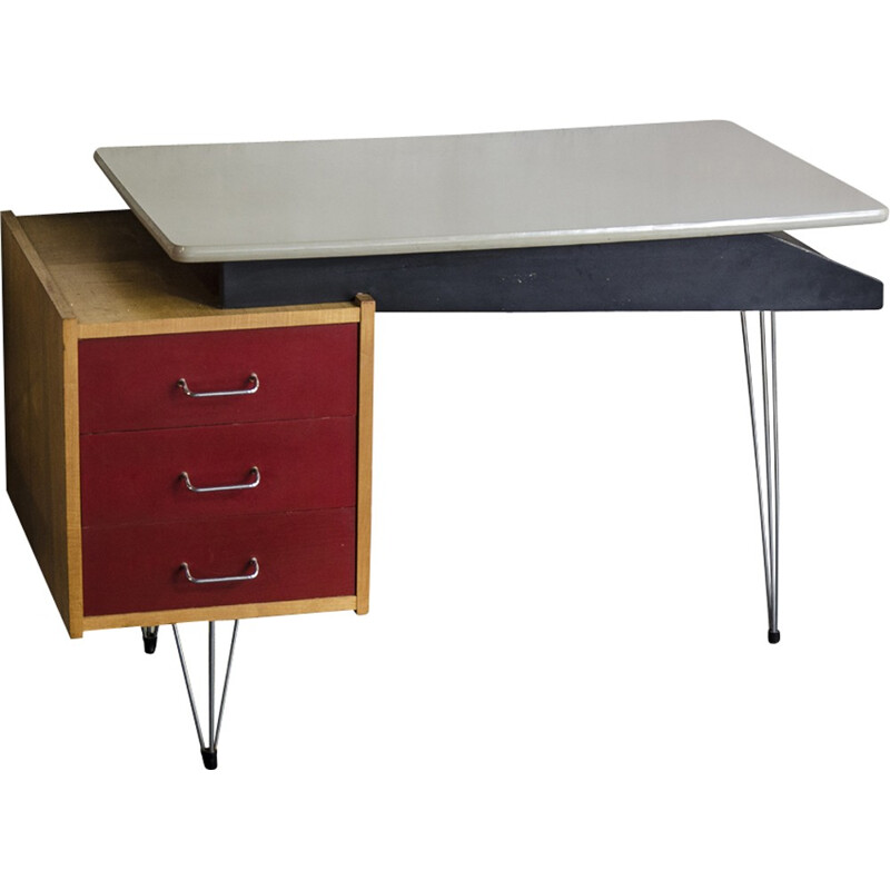 Dutch Vintage Desk by Cees Braakman for Pastoe - 1950s