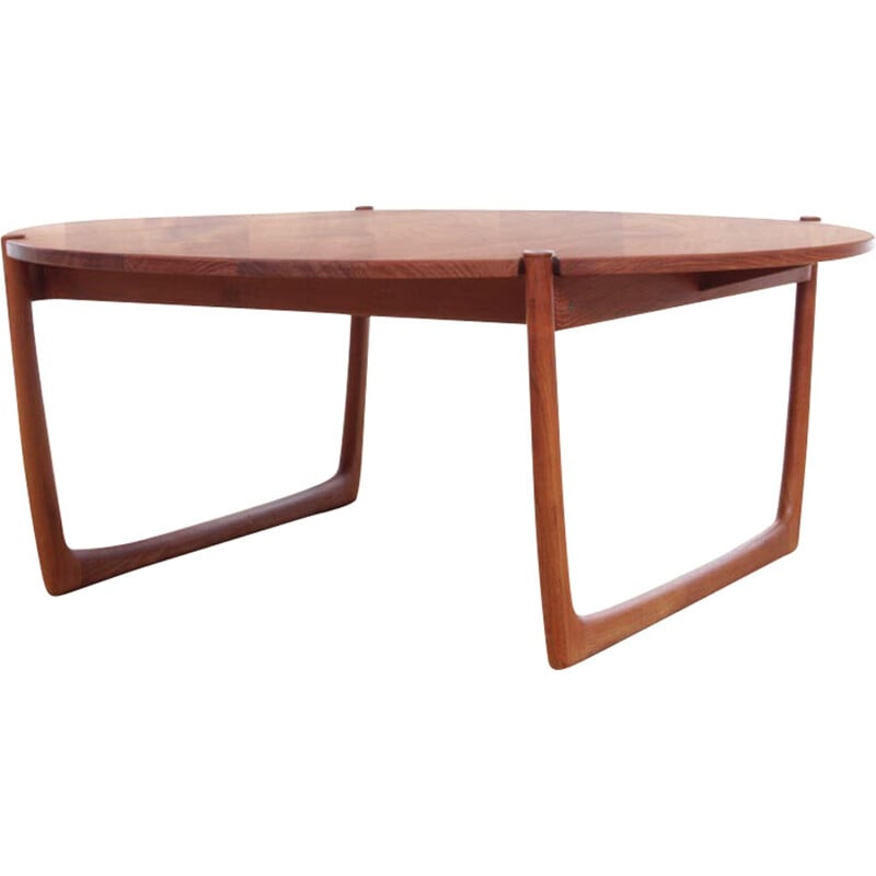 Vintage Scandinavian coffee Table in teak by Peter Hvidt & Orla Molgaard Nielsen - 1960s