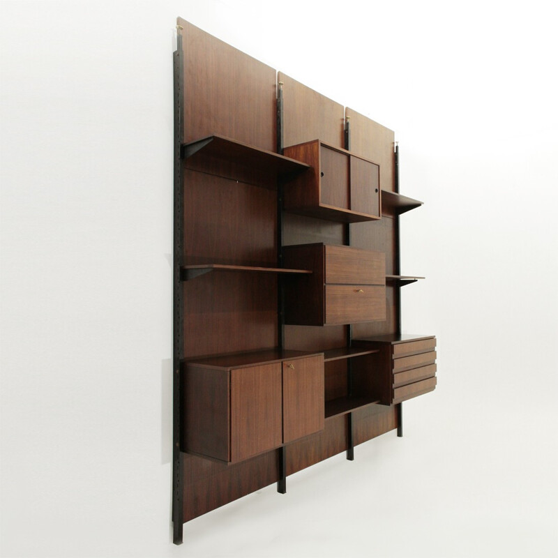 Italian rosewood vintage wall unit - 1960s