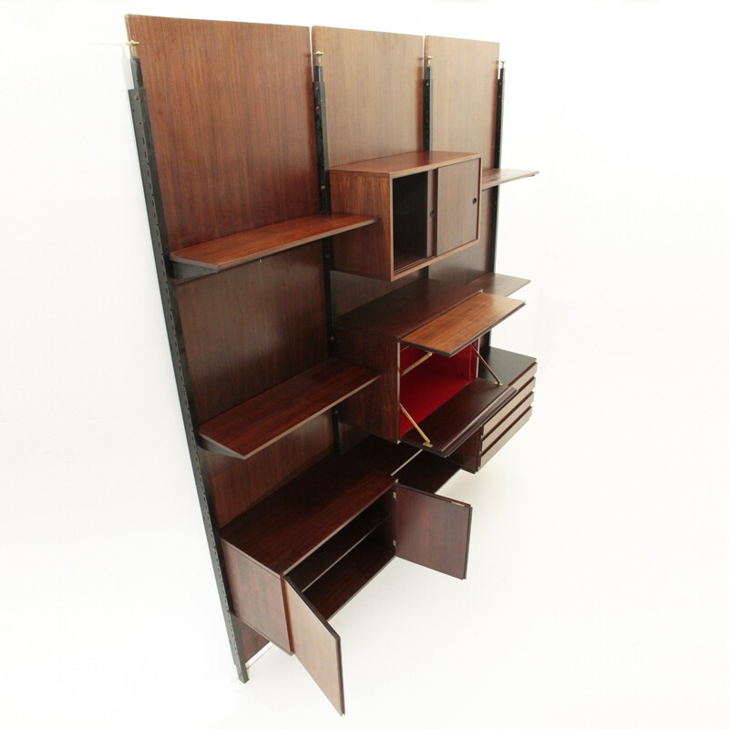 Italian rosewood vintage wall unit - 1960s