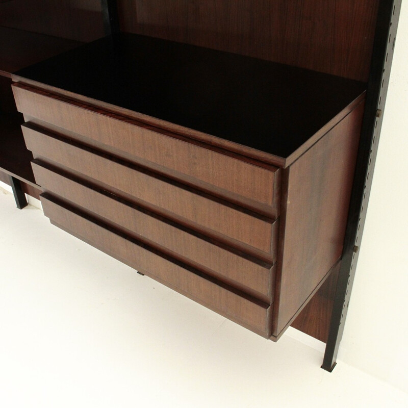 Italian rosewood vintage wall unit - 1960s