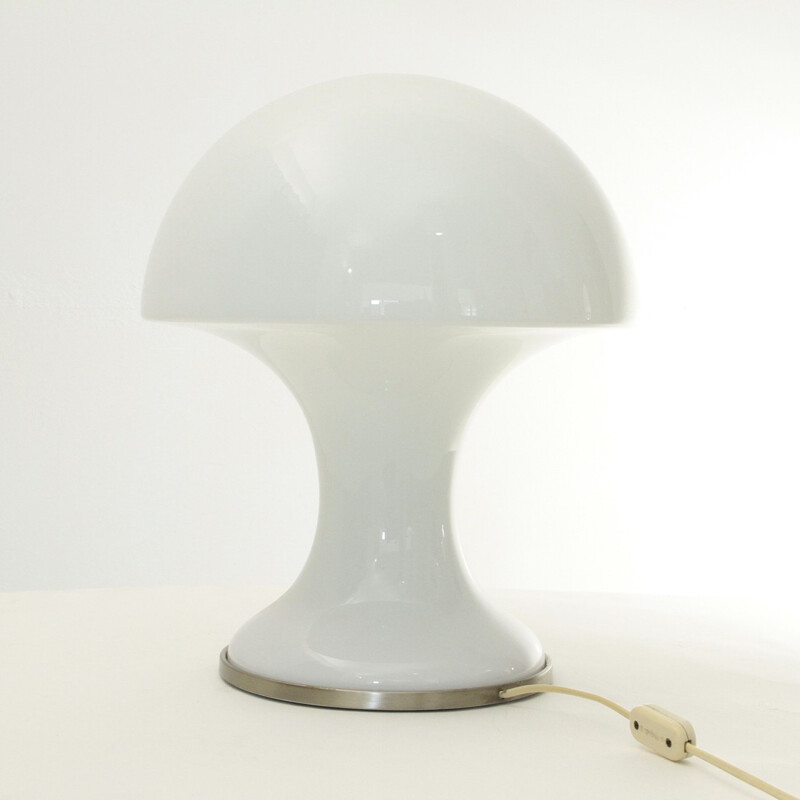 Lampe de table en verre T385 pour Luci Illuminazione di  Interni - 1970