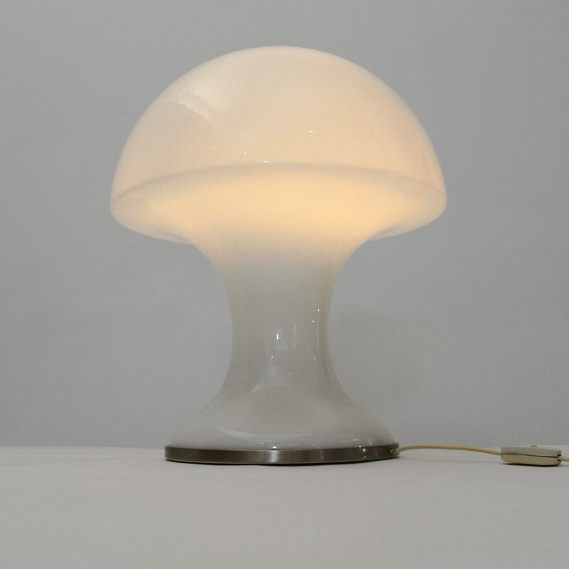 Lampe de table en verre T385 pour Luci Illuminazione di  Interni - 1970