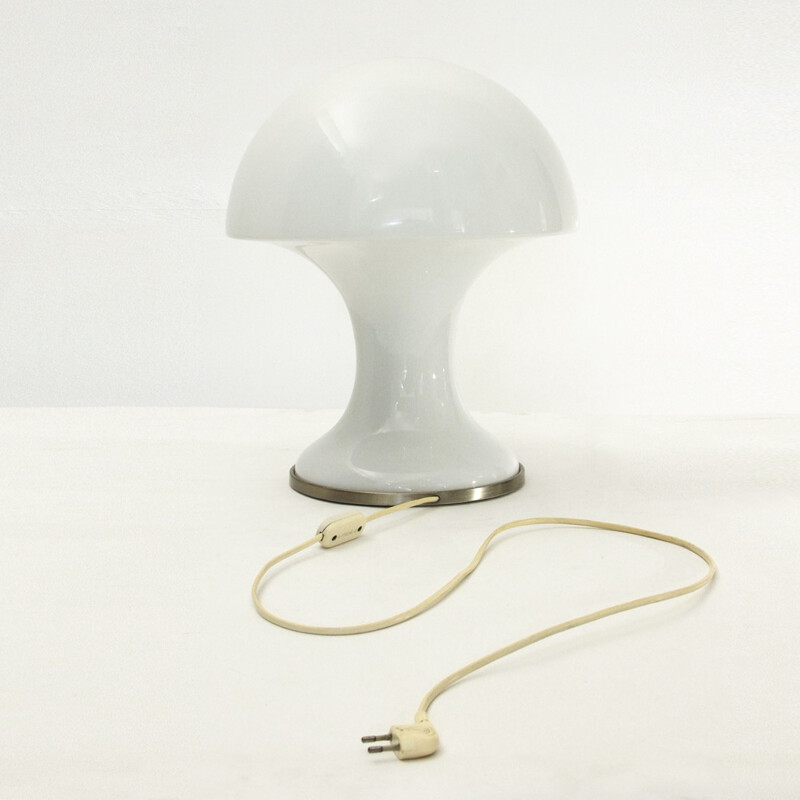 T385 glass vintage Table lamp for Luci Illuminazione di Interni - 1970s