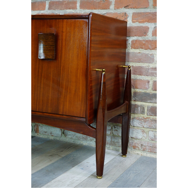 Zebrano and Afromosia vintage sideboard - 1960s
