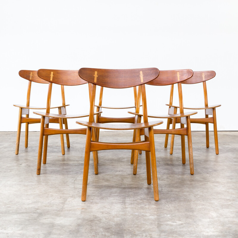 Set of 6 CH-30 chairs by Hans J. Wegner for Carl Hansen & Son - 1950s