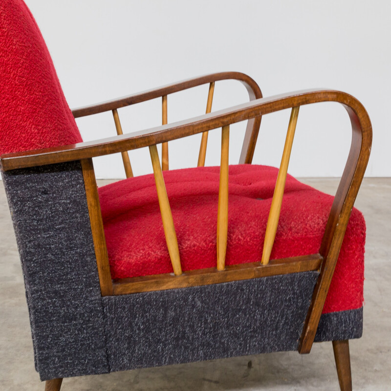 Set of 2 Classic comfort armchairs - 1950s