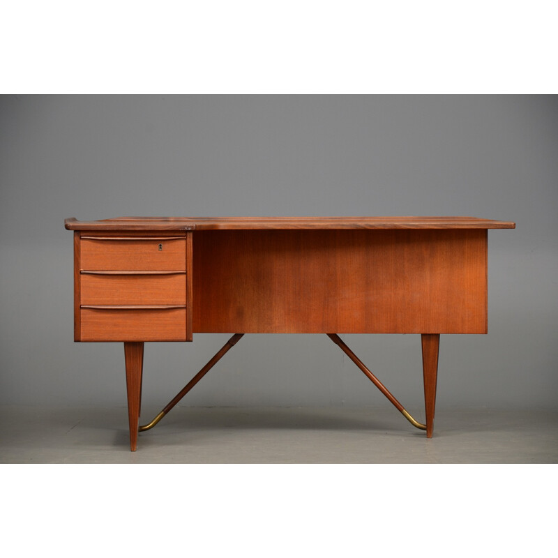 Desk vintage boomerang Lovig by Peter Lovig Nilsen - 1950s