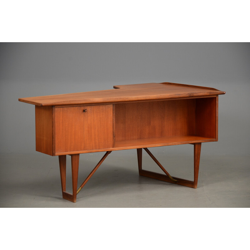 Desk vintage boomerang Lovig by Peter Lovig Nilsen - 1950s