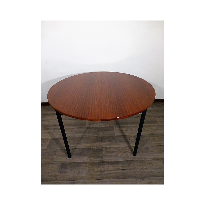 Vintage dining table by Claude Vassal for Alveole - 1950s