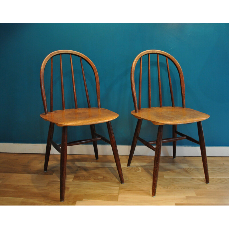 Pair of vintage chairs by Imari Tapiovaara for Edsby-Verken - 1950