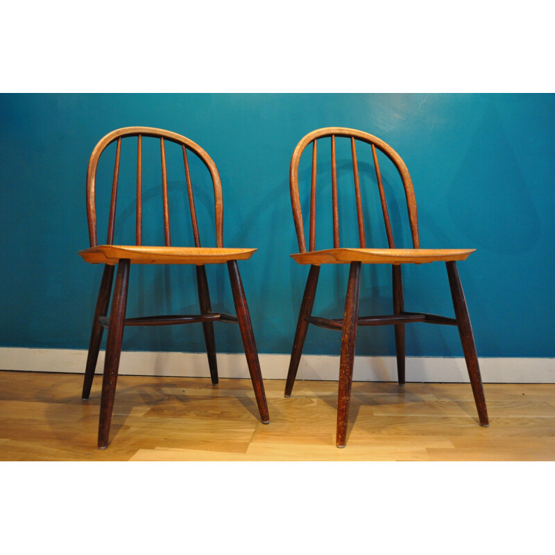 Pair of vintage chairs by Imari Tapiovaara for Edsby-Verken - 1950