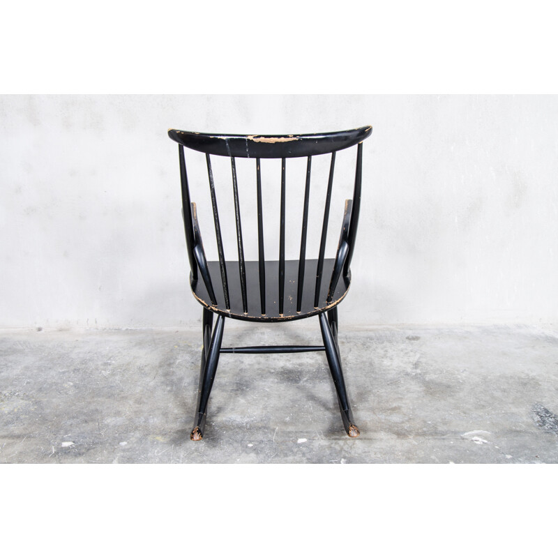 Cadeira de balanço Vintage da Illum Wikkelsø para Niels Eilersen - 1950