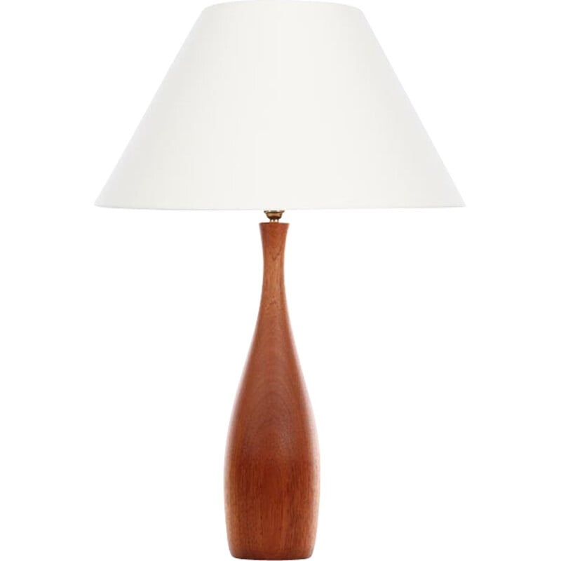 Vintage scandinavian teak lamp - 1960s