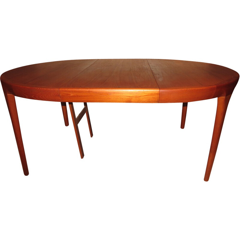 Vintage extendable teak table by Ib Kofod Larsen - 1960s