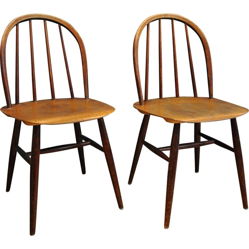 Pair of vintage chairs by Imari Tapiovaara for Edsby-Verken - 1950