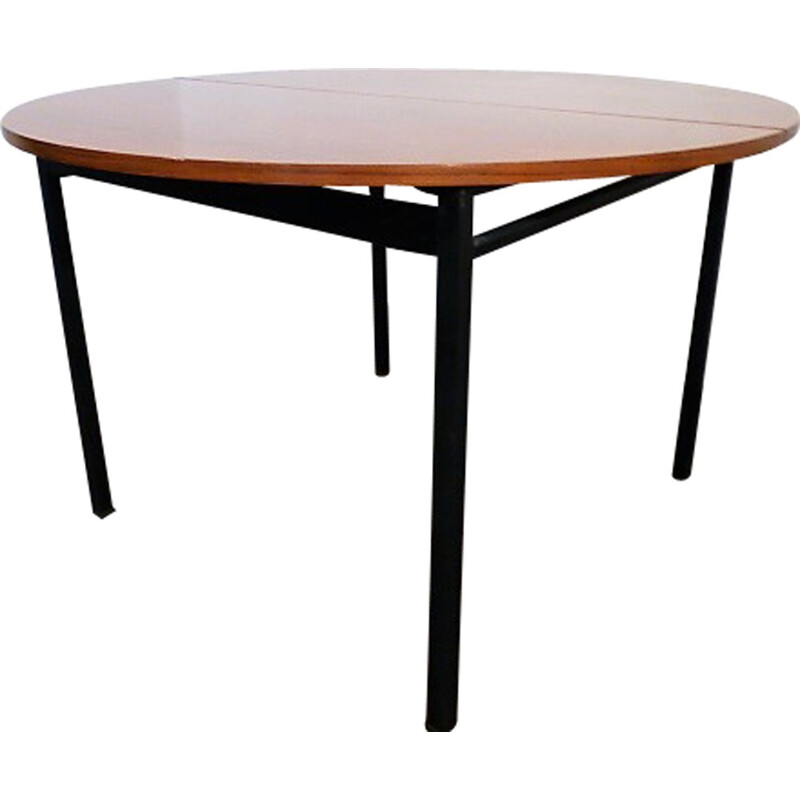 Table à repas vintage de Claude Vassal pour Alveole - 1950