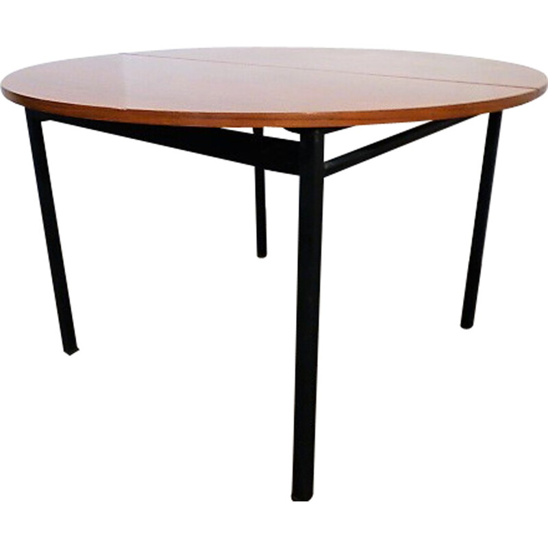 Vintage dining table by Claude Vassal for Alveole - 1950s