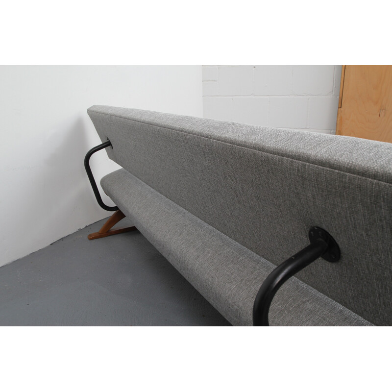 Classic vintage grey sofa - 1950s