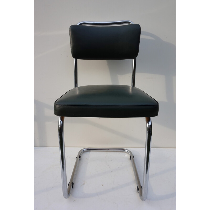 Dutch Tubular Cantilever Office Chair - 1930s