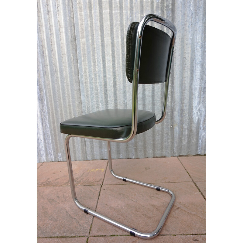 Dutch Tubular Cantilever Office Chair - 1930s