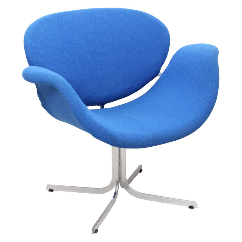 1st edition "Tulip" blue armchair, Pierre PAULIN - 1960s