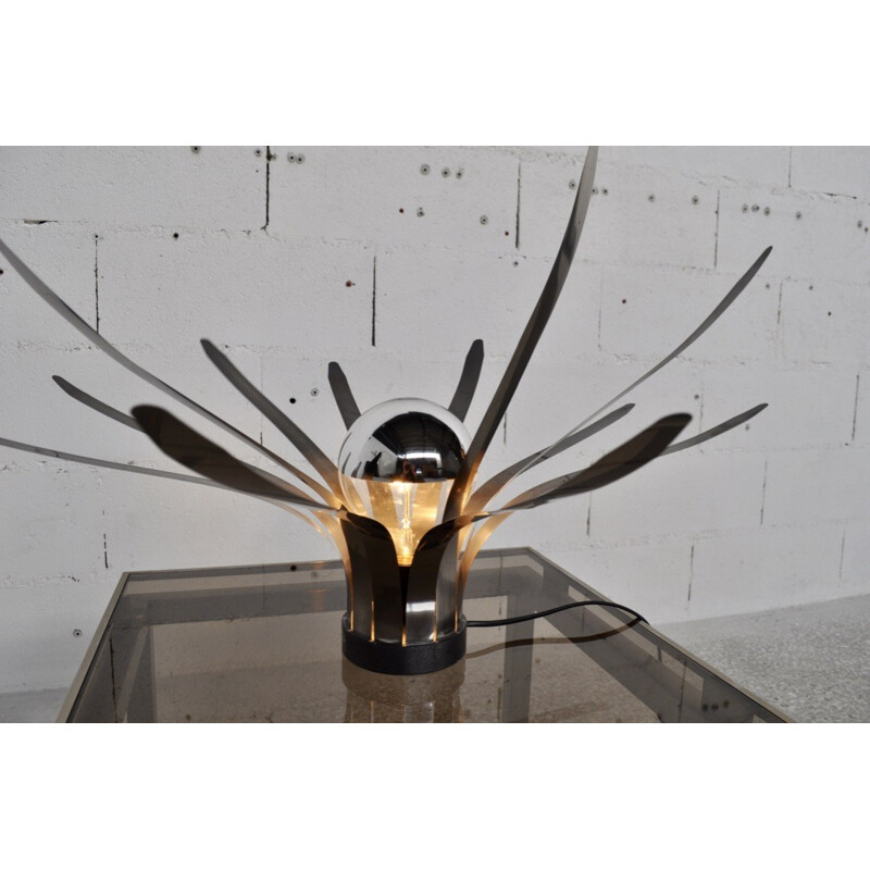 Lampe vintage "Fleur" de Bernard Gitton - 1980