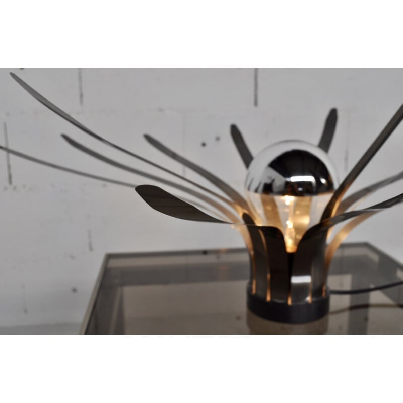 Flower vintage lamp by Bernard Gitton - 1980s