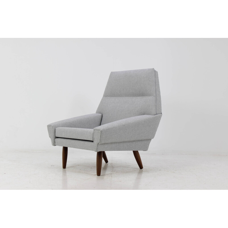 Scandinavian Rosewood vintage lounge armchair - 1960s