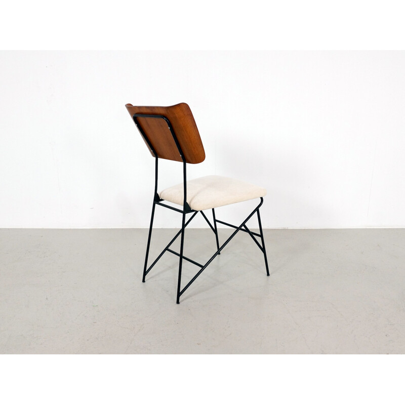 Set of 6 Italian Dining Chairs by Carlo Ratti - 1950s