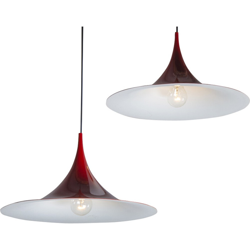 Pair of Semi Pendants by Claus Bonderup & Torsten Thorup for Fog & Mørup - 1960s