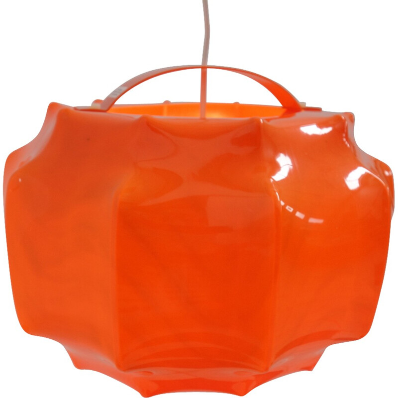 Plafonnier orange d'Ilka Plast Cocoon - 1970