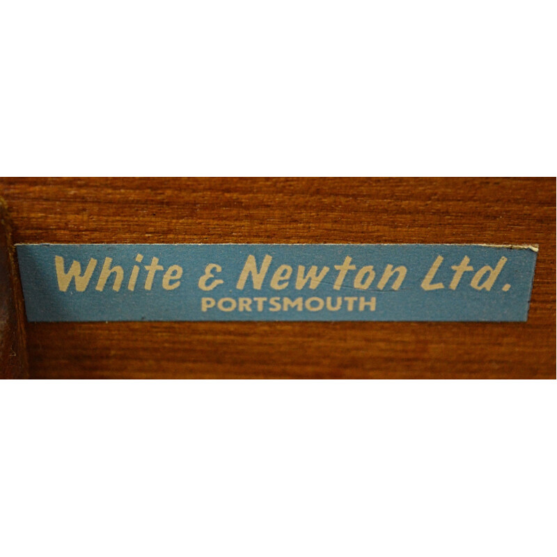 Coiffeuse vintage en teck par White et Newton - 1960