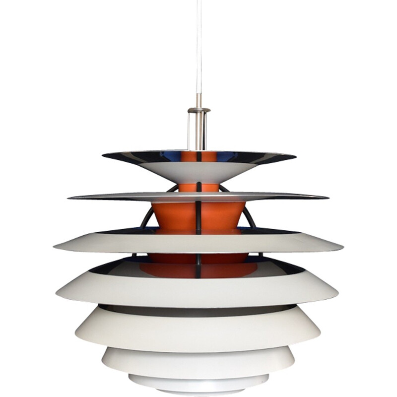 White "PH Contrast" hanging lamp by Poul Henningsen for Louis Poulsen - 1950s