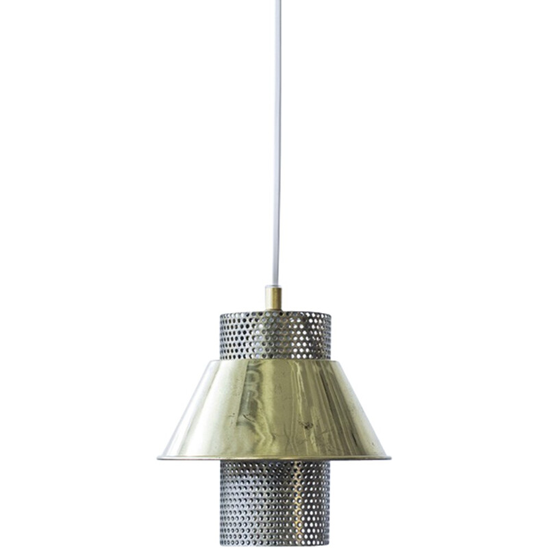 T766 pendant lamp with perforated cylinder by Hans-Agne Jakobsson - 1970s