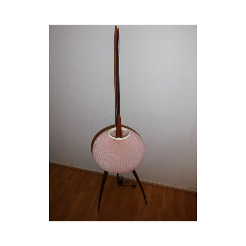 Vintage "Praying Mantis" floor lamp by Rispal - 1950s