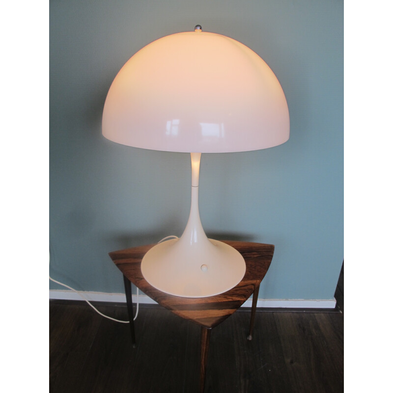 Vintage White "Panthella" Table Lamp by Verner Panton for Louis Poulsen - 1970s