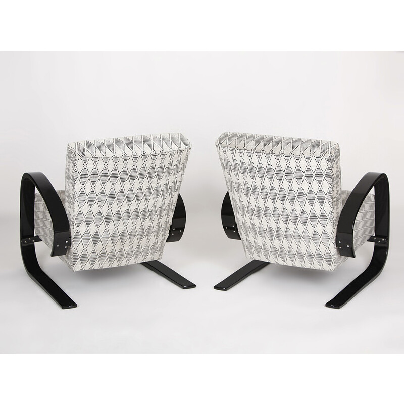 Pair of Cantilever Lounge Chair by Miroslav Navratil for Spojene UP Zavody - 1950s