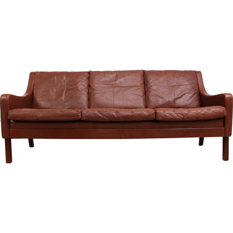 Vintage Danish Leather Sofa - 1960s